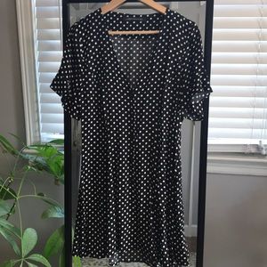 Zara Polka Dot Flirty Dress